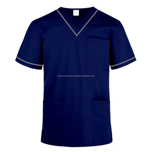 En Stock Top y Pantalones Doctor Uniforme Médico Mujeres Scrub Set Uniformes Médicos Hospital Dental Pakistán - Product Image 3