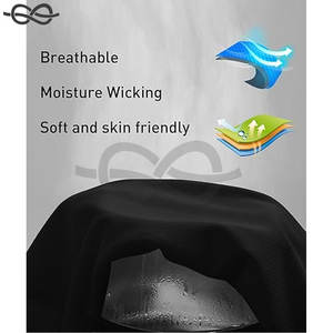 Camiseta de Golf Elástica Premium para Hombre, Tela de Lona Transpirable de Alta Calidad, Bordado Personalizado, Logotipo OEM, Diseño Sólido Gótico - Product Image 6