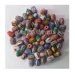 Chevron Shaped Fashionable Jewelry <b>Crystal</b> Lampwork Glass <b>Beads</b> Nature Loose Design with Bone & Lampwork for Stylish You - Product Image 3