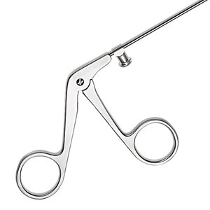 Pinces courbées à droite de 2 mm, manuelles |   Mâchoires bombées rondes de 2 mm et 4 mm |   Instrument chirurgical tubulaire conique de 9 pouces - Product Image 3