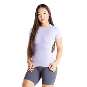 Camiseta Deportiva para Mujer, Manga Corta, Ajustada, Cómoda y Elástica para Verano, Ideal para Correr - Product Image 1