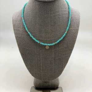 Bleu ciel perle et perles de cristal collier papillon lien collier femmes mode bohème pour les mariages anniversaire écologique - Product Image 1