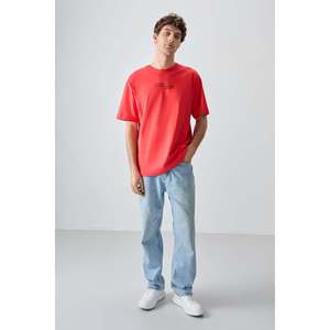 Camiseta Estampada de Corte Holgado para Hombre Fiesta, 100% Algodón, Jersey Grueso y Suave con Textura, 88361 - Product Image 4