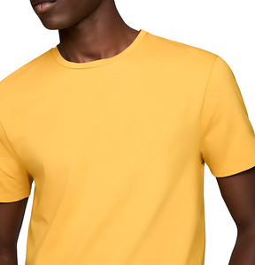 Camiseta de Cuello Redondo para Hombre, 100% Algodón, Impresión Personalizada al por Mayor, Corte Regular, Informal, Tejido de Punto Digital en la Parte Delantera, Diseño Sólido - Product Image 2