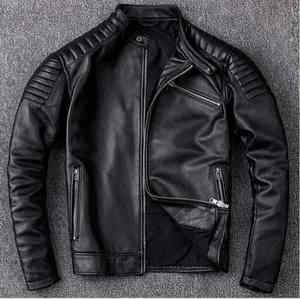 Chaquetas de moda para hombre, chaquetas personalizadas de piel de cabra negra, chaquetas transpirables duraderas de alta calidad para hombre, chaqueta Unisex para hombre - Product Image 4