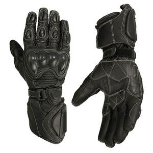Guantes Profesionales de Motociclismo para Invierno, Negros, de Nailon, Medios Dedos, Compatibles con Pantalla Táctil, Impermeables, Autocalentables, Transpirables - Product Image 1