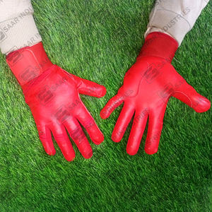 Best-seller Gants d'entraînement de baseball et softball en cuir durable et confortable Gants de frappeur de conception à manchette longue de couleur personnalisée - Product Image 1