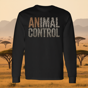 Maglietta a Maniche Lunghe per Soccorso Faunistico con Stampa Leopardo e Zebra, Prodotto Promozionale per Controllo Animali - Product Image 3