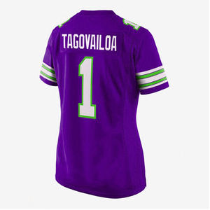 Nuevo diseño personalizado de camiseta de fútbol americano transpirable, uniforme de fútbol americano de talla grande, ropa deportiva 100% poliéster - Product Image 6