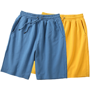 Hot Selling 7 Colors 260gsm Cotton French Terry <b>Shorts</b> Custom Blank Summer Men Plus Size <b>Shorts</b> - Product Image 1
