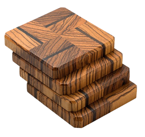 Accessoires de cuisine, sous-verres en bois d'acacia, sous-verres carrés, pièces pour le salon et la salle à manger, ensemble d'accessoires de cuisine - Product Image 1