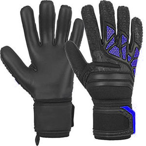 Goalkeeper Gloves with High-Grip Black Latex Palm, 3D Rubber Injected Backhand Protection, <b>and</b> Double-Wrap Elastic <b>Wrist</b> <b>Support</b> - Product Image 3