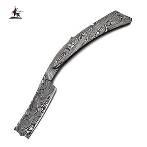 มีดโกนเหล็กดามัสกัสพับได้แบบคลาสสิกมีดโกนขอบใบมีดสำหรับตัดผมงานตามสั่ง - Product Image 2