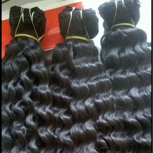 100% cutículas naturales alineadas Temple Hair Soft Raw Indian Water Wave Remy Hair Paquetes de trama doble Cabello humano de un solo donante - Product Image 3