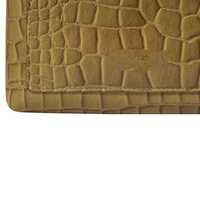 Sac bandoulière en cuir véritable poli, motif géométrique bohème vintage, effet croco, avec pompon, style indien, qualité supérieure