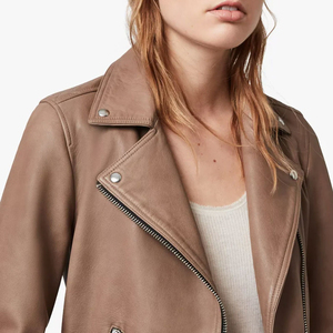 Chaqueta de cuero para mujer de la mejor calidad 2025 en el mejor Material, chaqueta de moda de cuero para mujer, precio al por mayor - Product Image 5