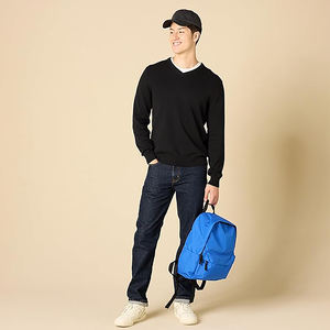 Pull à col en V pour hommes Top à manches longues en tricot classique Big & Tall Casual Winter Wear pull à col en V pour hommes - Product Image 2