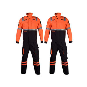 Traje de lucha contra incendios ignífugo de algodón transpirable personalizado al por mayor conjunto completo de alta calidad ropa de bombero Logotipo de Color personalizado - Product Image 1