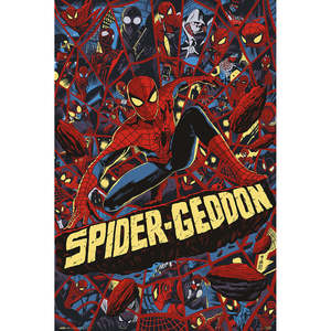 Póster de Marvel Spider-Geddon, Diseño Moderno, Arte Mural de Spider-Man Hecho de Papel - Product Image 1