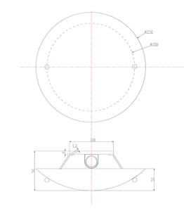 Plafoniera rotonda bianca in vetro opale 1xE27 (Trio Lighting 6196011-01) - Product Image 2