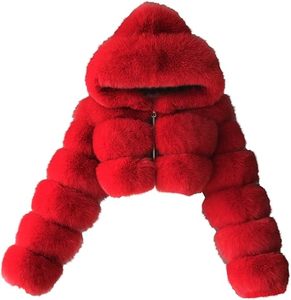 Winter Warm Ladies Soft <b>Fur</b> Coats Long Sleeves Womens Faux <b>Fox</b> <b>Fur</b> Jacket Hooded Jackets - Product Image 4