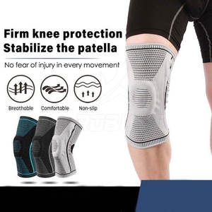 Manchons de genou en néoprène antidérapants, respirants, légers, avec rembourrage doux, faciles à porter, design ergonomique pour la musculation - Product Image 2