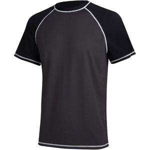 Respirant tricoté coupe ajustée Compression Gym chemise hommes séchage rapide entraînement Fitness T-Shirt en gros vêtements de sport d'entraînement - Product Image 3