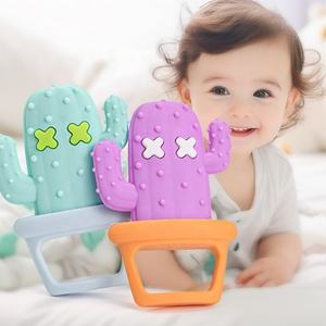 JPD Baby Silicone Teethers New Design Custom BPA-Free Molar Teether <b>Toys</b> Soft <b>Food</b> Grade Yellow/Orange/Green Soothing <b>Toy</b> - Product Image 1