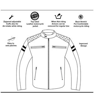 100% veste en cuir nouveauté Biker Design vêtements de sport coupe-vent caractéristique personnalisée Slim Fit couleur veste en cuir - Product Image 5