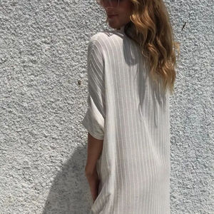 Nouvelle collection été 2026, robe maxi kaftan à manches longues avec broderie artisanale et glands assortis - Product Image 6