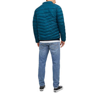 Veste matelassée pour hommes personnalisée OEM High Street col montant en toile de haute qualité hiver décontracté bas quantité minimale de commande vente en gros - Product Image 3