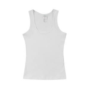 100% Cotton Custom Logo Casual Women Crew Neck Basic Solid Slim Knitted Quick Dry Eco-Friendly Tank Top - Product Image 3