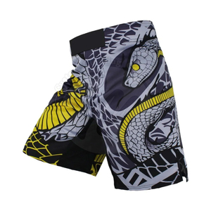 กางเกงออกกำลังกายขาสั้น MMA สำหรับผู้ชายระบายอากาศได้ดีมีกระเป๋า - Product Image 2