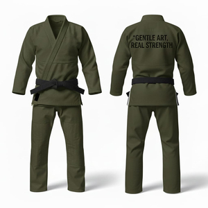 Nuevo Estilo, Kimono de Jiu-Jitsu Brasileño Profesional Unisex para Adultos con Logotipo Delantero y Trasero, 100% Algodón, Duradero y Transpirable para un Uso Prolongado - Product Image 6