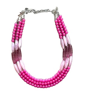 Best Trendy Women's Fancy Multilayer Resin Beaded <b>Necklace</b> Design Stylish Party Jewelry Strand <b>Necklace</b> Wedding Party for Woman - Product Image 1