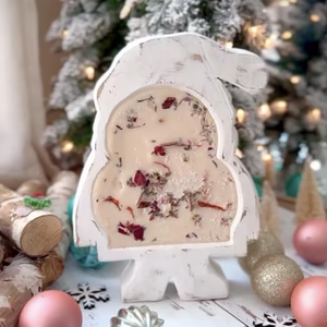 Tazón de masa de Papá Noel de madera de acacia de estilo rústico de alta calidad, tazón decorativo para portavelas, venta al por mayor de Vietnam - Product Image 4