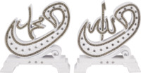 Ornements Islamiques en Gros, Sculptures, Cadeaux du Ramadan, Bibelots, Décoration Musulmane pour la Maison, Marbre Acrylique Poli, Taille Personnalisée, Aïd