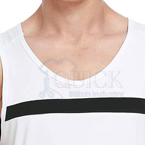 Camiseta sin Mangas Casual de Punto para Hombre al por Mayor, Transpirable, Ecológica, de Poliéster/Algodón, Diseño Personalizado, Talla Grande, Alta Calidad, OEM - Product Image 4
