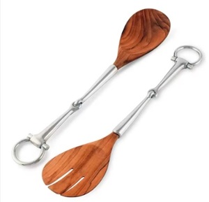 Hot Selling Modern Stainless Steel Salad Server Set with <b>Gold</b> Plated Metal <b>Serving</b> <b>Spoon</b> Fork for Home Kitchen Use - Product Image 6