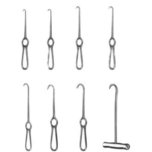 Wholesale 21cm 24.5cm Stainless Steel <b>Hook</b> Let Retractors Customized Logo Sharp Retractor High Visibility Logo for <b>Outdoor</b> - Product Image 1