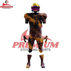 Maillots et pantalons de football américain sur mesure en sublimation, uniformes de football personnalisés avec logo et nom d'équipe - Product Image 6