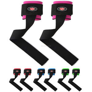 Sangles de musculation unisexes QST en coton avec poignées, sangles de poignet pour la musculation, l'entraînement et les exercices de fitness - Product Image 4