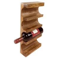 Porte-bouteille de vin en bois au design étonnant pour bar, restaurant, hôtel et décoration intérieure.