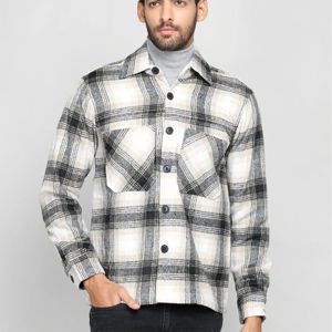 Chaqueta de camisa para Hombre | Chaqueta de Camisa de algodón abotonada duradera con bolsillos utilitarios y diseño elegante - Product Image 5