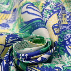 100% Cotton Twill Fabric for Shirts 40S Combed Organic Abstract Picture Printed Cotton Poplin Fabric - Product Image 5