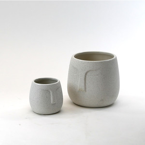 CFB9204WT - Tazón Moai Pequeño con Acabado de Arena Blanca - 4 - Product Image 1