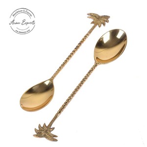Cuillère à ananas élégante en or Design unique et élégant pour le service et la décoration Parfait pour les cadeaux et les repas - Product Image 5