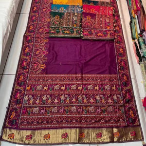 Premium Dola Silk Sarees with Swarovski Diamond Work and Heavy Latkan Wholesale Bulk Collection for Fashion Retailers - Product Image 1