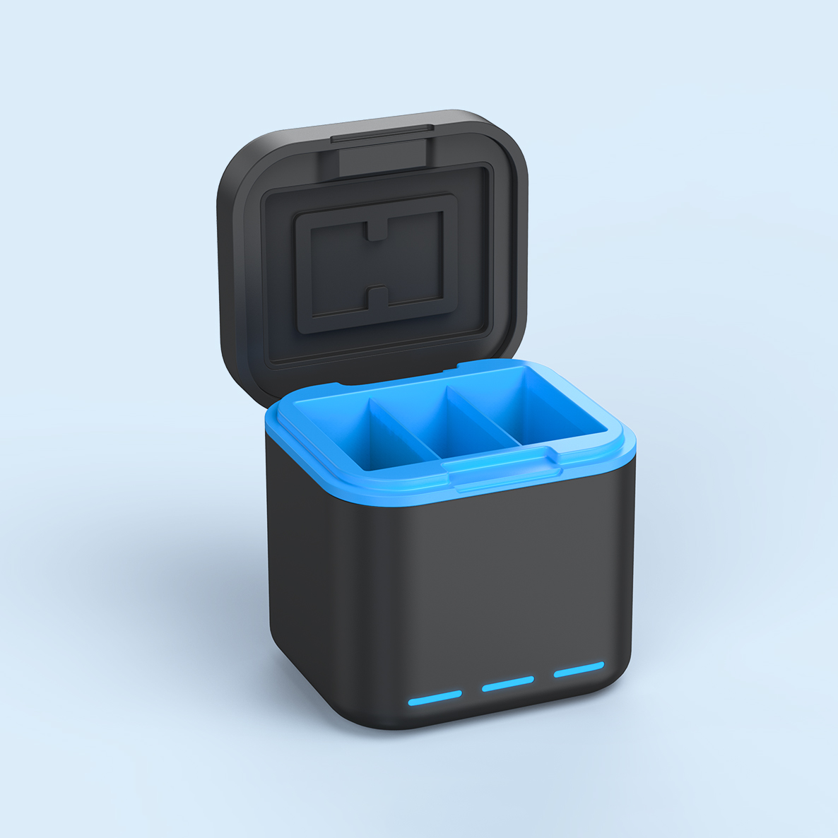 Hongdak USB Charge Compatible for Gopros Batteries Digital Charger Box Storage Charger for Gopro Hero 5/6/7/8/9/10/11/12