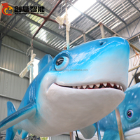 Animal de mer de requin animatronique de beaux paysages de Ocean Park pour la prise de photos